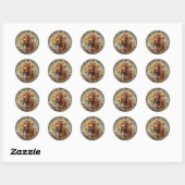 Irish Setter - Ultimate Upland Bird Dog Ronde Sticker (Vel)
