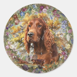 Irish Setter - Ultimate Upland Bird Dog Ronde Sticker