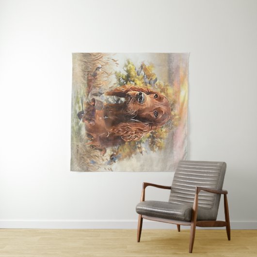 Irish Setter - Ultimate Upland Bird Dog Wandkleed (In Situ (horizontaal))