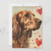 Irish setter  Valentijnsdag Feestdagenkaart (Voorkant)