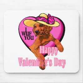 Irish Setter Valentijnsdag Gifts Muismat