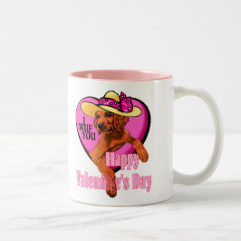 Irish Setter Valentijnsdag Gifts Tweekleurige Koffiemok