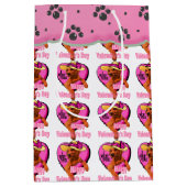 Irish Setter Valentijnsdag Medium Cadeauzakje (Voorkant)