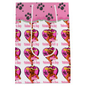 Irish Setter Valentijnsdag Medium Cadeauzakje (Achterkant)
