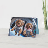 Irish Setter Valentine Card Feestdagen Kaart (Achterkant)