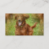 Irish Setter Visitekaartje (Achterkant)