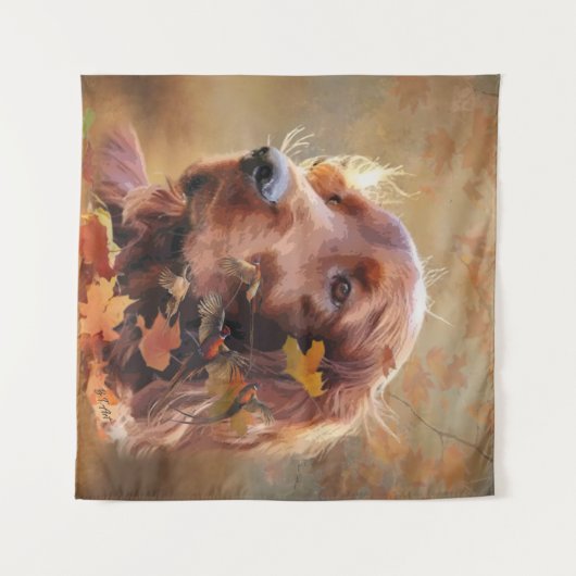 Irish Setter Wandkleed (Voorkant (horizontaal))