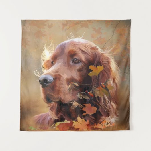 Irish Setter Wandkleed (Voorkant)