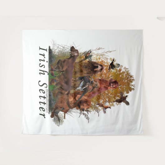 Irish Setter Wandkleed (Voorkant (horizontaal))