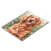 irish setter Waterverf journal Notitieboek (Linkerzijde)
