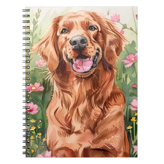 irish setter Waterverf journal Notitieboek (Voorkant)