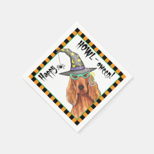 Irish Setter Witch Napkins Servet