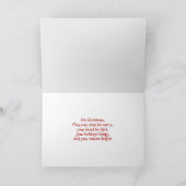 Irish Setter with Holiday Snowman Feestdagen Kaart (Binnen)