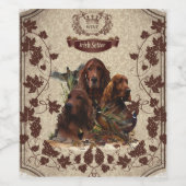 Irish Setters wijnlabel Wijn Etiket (Enkel label)