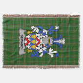 Irish Seward Coat of Arms Family Crest Ireland Deken (Voorkant)