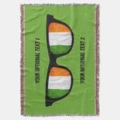 Irish Shades aangepaste gooi deken (Voorkant Verticaal)