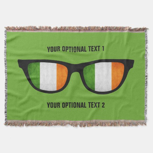 Irish Shades aangepaste gooi deken (Voorkant)
