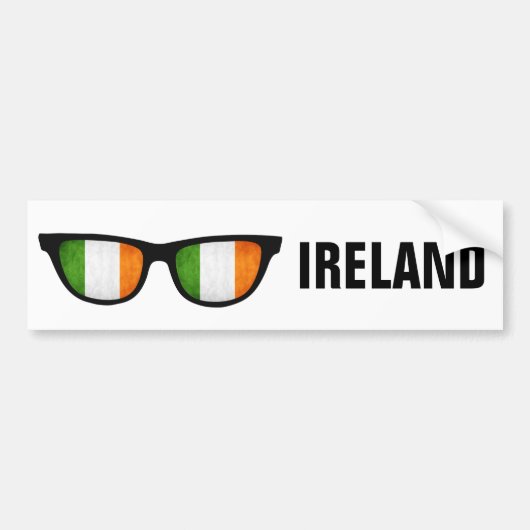 Irish Shades aangepaste tekst & kleur bumpersticke Bumpersticker (Voorkant)