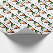 Irish Shades aangepaste tekst & kleur cadeauverpak Cadeaupapier (Hoek)