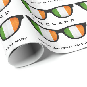 Irish Shades aangepaste tekst & kleur cadeauverpak Cadeaupapier