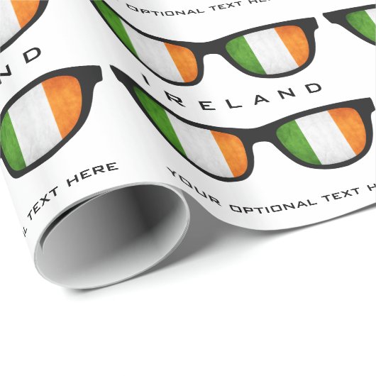 Irish Shades aangepaste tekst & kleur cadeauverpak Cadeaupapier (Rol Hoek)
