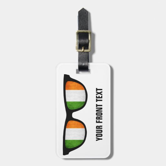 Irish Shades custom bagagelabel (Voorkant verticaal)