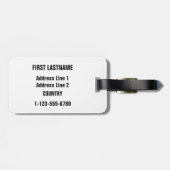 Irish Shades custom bagagelabel (Achterkant horizontaal)