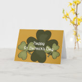 Irish Shamrock 3 Happy St. Patrick's Day Kaart (Gele Bloem)