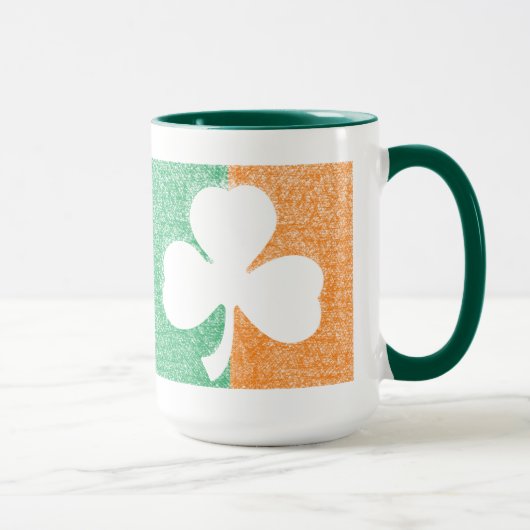 Irish Shamrock aangepaste mok - kies stijl (Rechts)