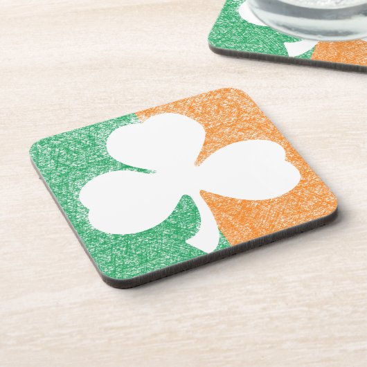 Irish Shamrock aangepaste onderzetters (Linkerzijde)