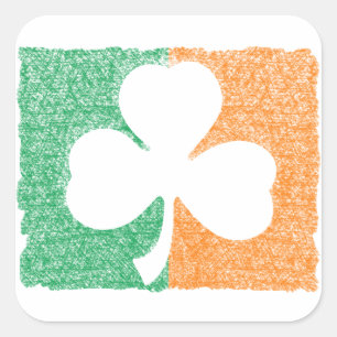 Irish Shamrock aangepaste stickers