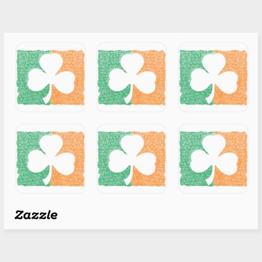 Irish Shamrock aangepaste stickers (Vel)