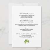 Irish Shamrock All in one Green Weduwation Kaart