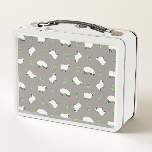 Irish Shamrock and Sheep Pattern (Achterkant)