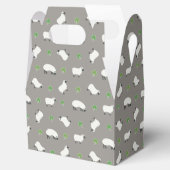Irish Shamrock and Sheep Pattern Bedankdoosjes (Geopend)