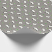 Irish Shamrock and Sheep Pattern Cadeaupapier (Hoek)