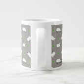 Irish Shamrock and Sheep Pattern Grote Koffiekop (Achterkant)