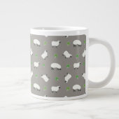 Irish Shamrock and Sheep Pattern Grote Koffiekop (Rechts)