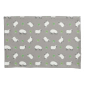 Irish Shamrock and Sheep Pattern Kussensloop (Voorkant-Links)