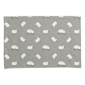 Irish Shamrock and Sheep Pattern Kussensloop (Voorkant-Rechts)