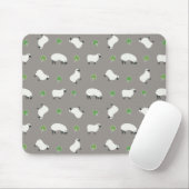 Irish Shamrock and Sheep Pattern Muismat (Met muis)