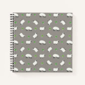 Irish Shamrock and Sheep Pattern Notitieboek (Voorkant)