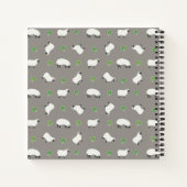 Irish Shamrock and Sheep Pattern Notitieboek (Achterkant)