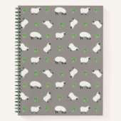Irish Shamrock and Sheep Pattern Notitieboek (Voorkant)