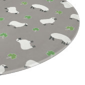 Irish Shamrock and Sheep Pattern Snijplank (Hoek)