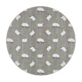 Irish Shamrock and Sheep Pattern Snijplank (Voorkant)