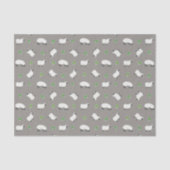 Irish Shamrock and Sheep Pattern Tissuepapier (Voorkant)