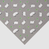 Irish Shamrock and Sheep Pattern Tissuepapier (Detail)