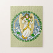 Irish Shamrock Angel Legpuzzel (Verticaal)