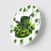 Irish Shamrock Art Ronde Klok (Hoek)